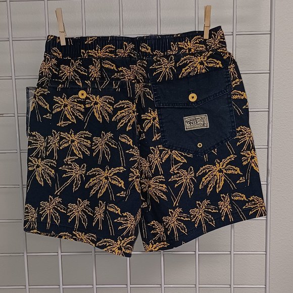 Critical Slide Society Men's Beach Shorts-Ottoman Boardshort-Navy - Picture 2 of 4